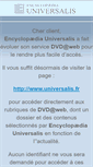 Mobile Screenshot of dvd-web.universalis.fr